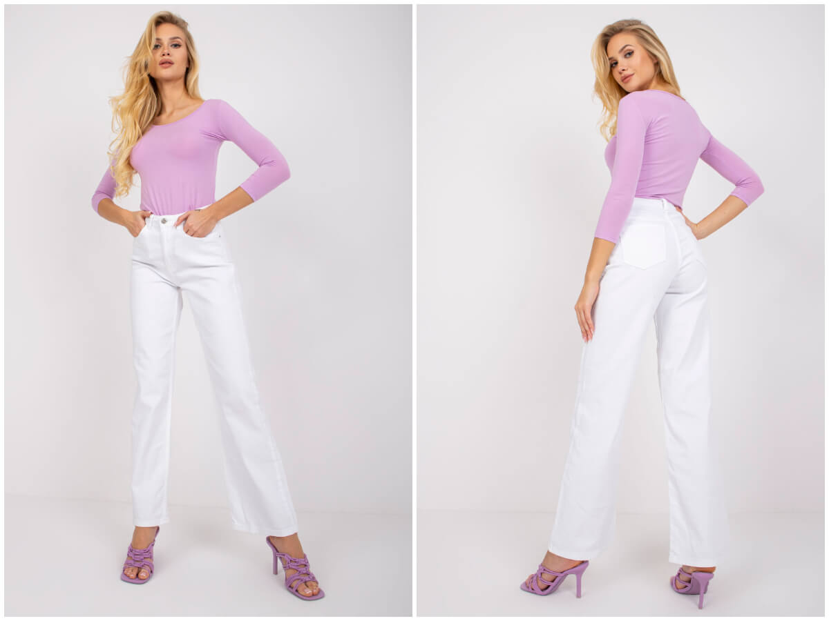 Odkryj modne białe spodnie jeans dla kobiet