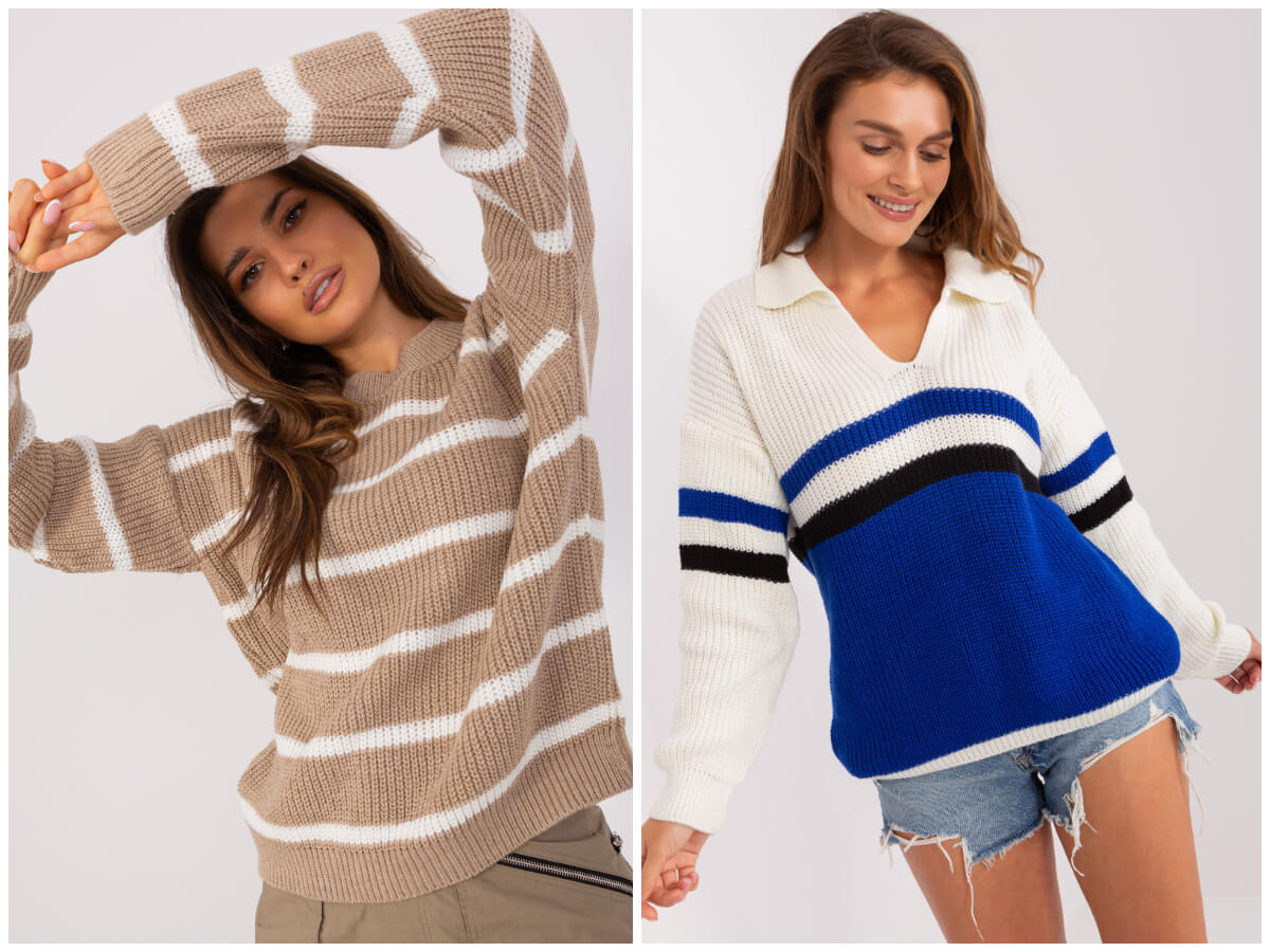 Kolekcja swetrów damskich obejmuje fasony na każdą porę roku