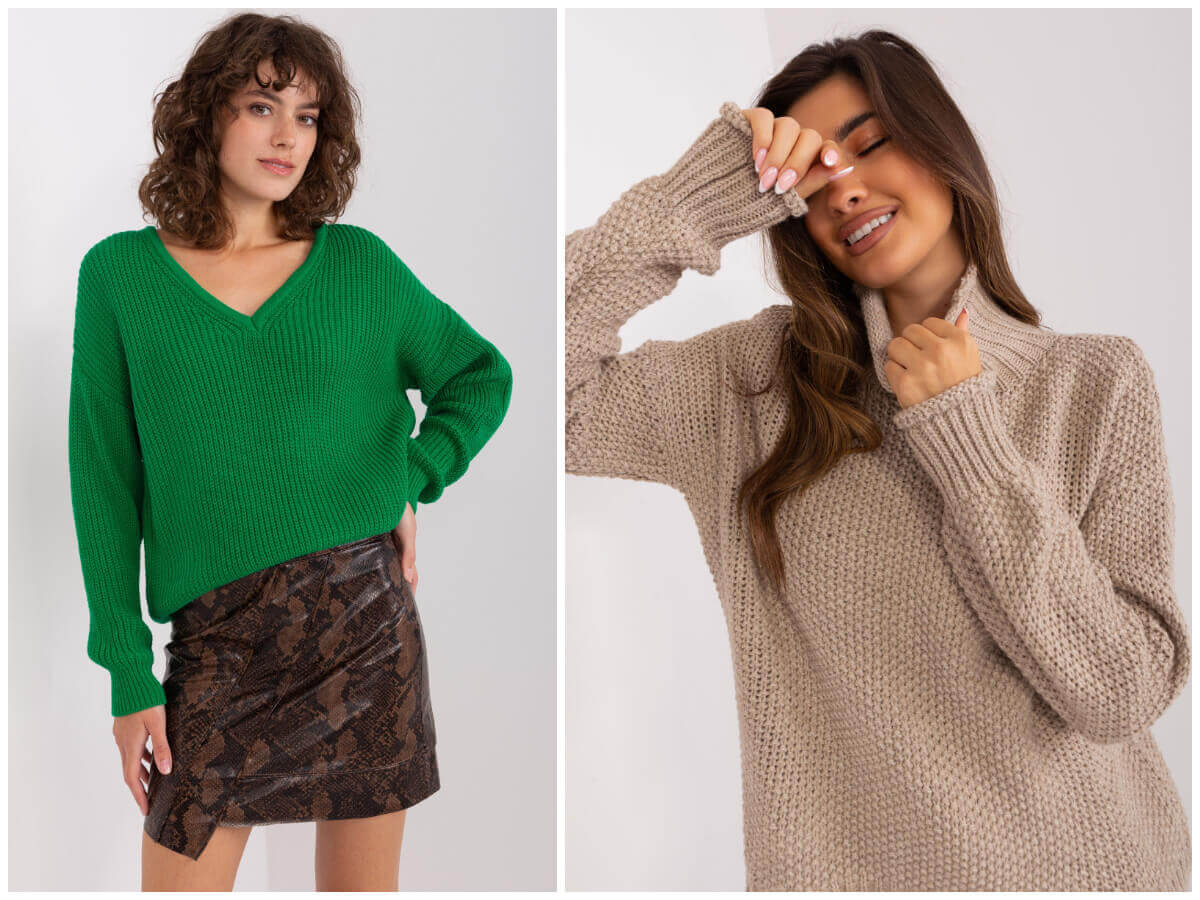 Wysokogatunkowe swetry damskie w niskich cenach online.