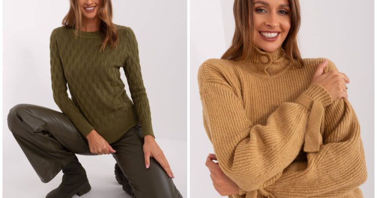 Swetry damskie na jesień w modnych warstwowych stylizacjach