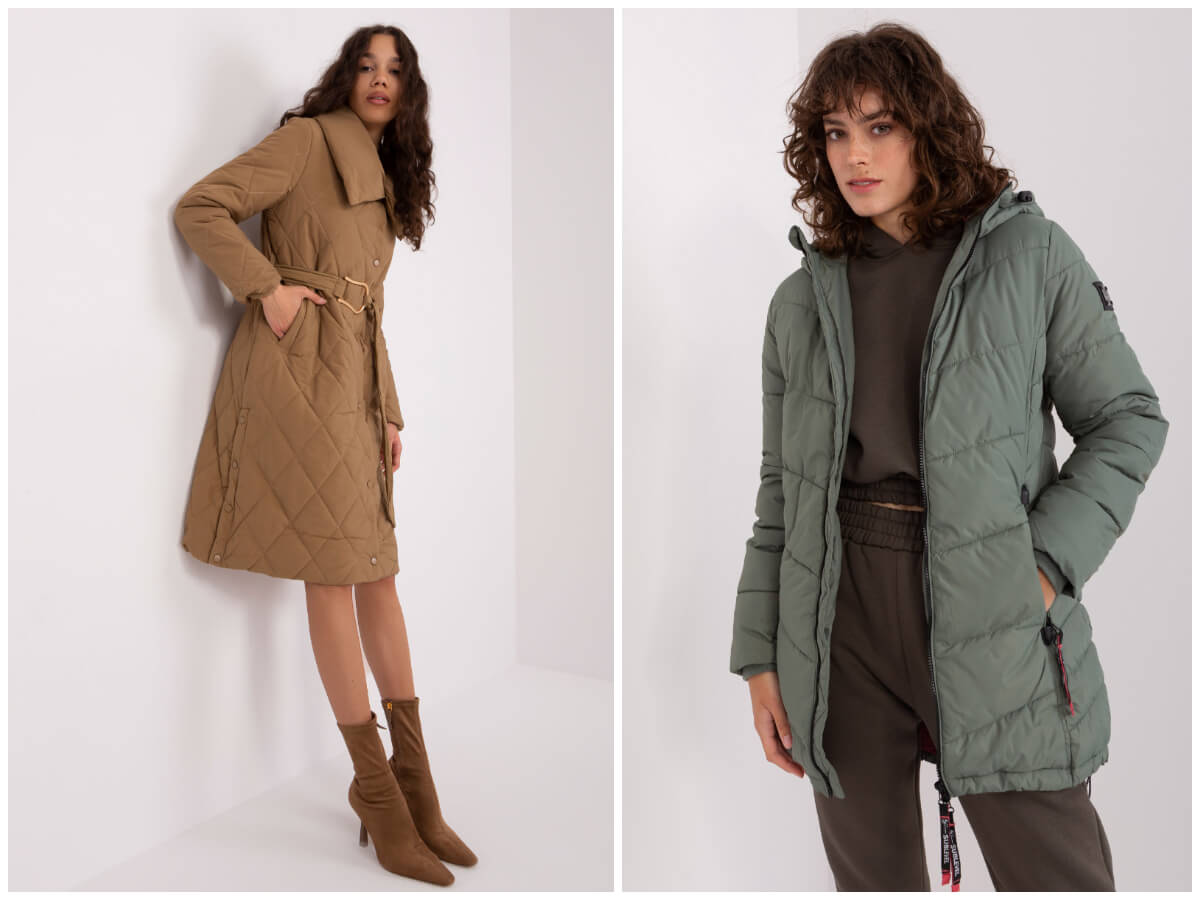 Tanie kurtki zimowe damskie w modnych trendach.